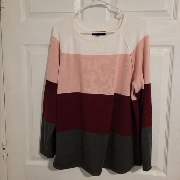 Karen Scott color block sweater - Picture 2 of 6